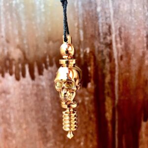 The Skull – A Powerful Brass Pendulum for Energy Healing, Energy Clearing, and Manifestation