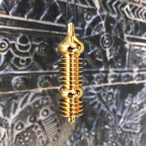 The Dome - A Gold Plated Pendulum for Energy Healing and Manifestation