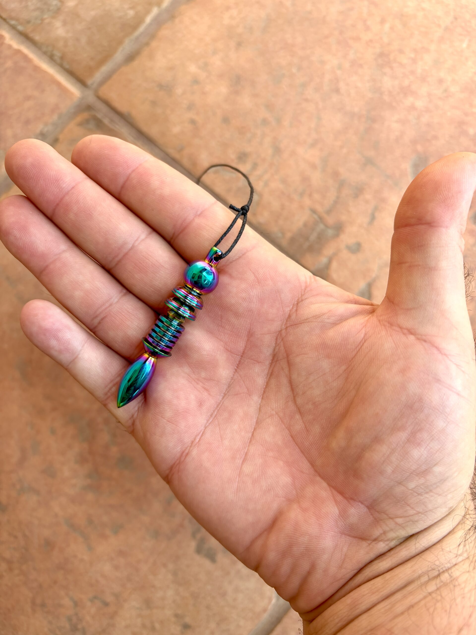 The Rainbow Egyptian, a Medium Weight Pendulum for Distance Energy Healing - Image 3