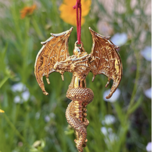 The Dragon - A Powerful Gold Plated Pendulum for Healing, Magick and Manifestation